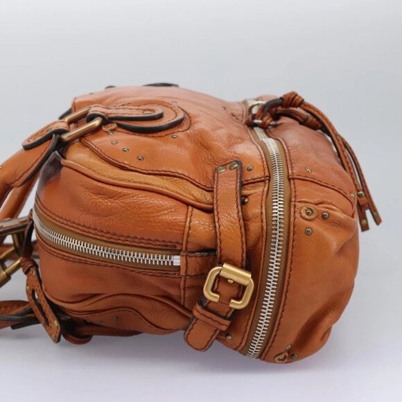 Chloe Paddington Hand Bag Leather Brown Auth am7626V - Picture 4 of 15
